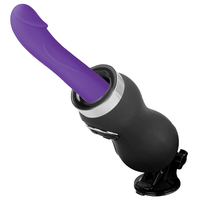 Lux Fetish Rechargeable Thrusting Compact Sex Machine with Remote Control