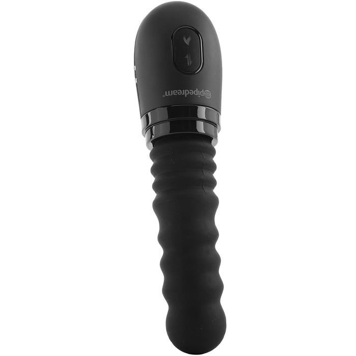 Pipedream Anal Fantasy Elite Collection Gyrating Ass Thruster Rechargeable Warming Silicone Vibrator Black