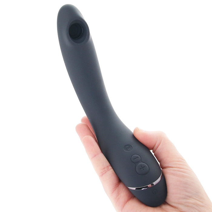 Dark Grey Colored G-Spot Toy By Womanizer | Afterglow Feature That Gives Relaxing Climax End 