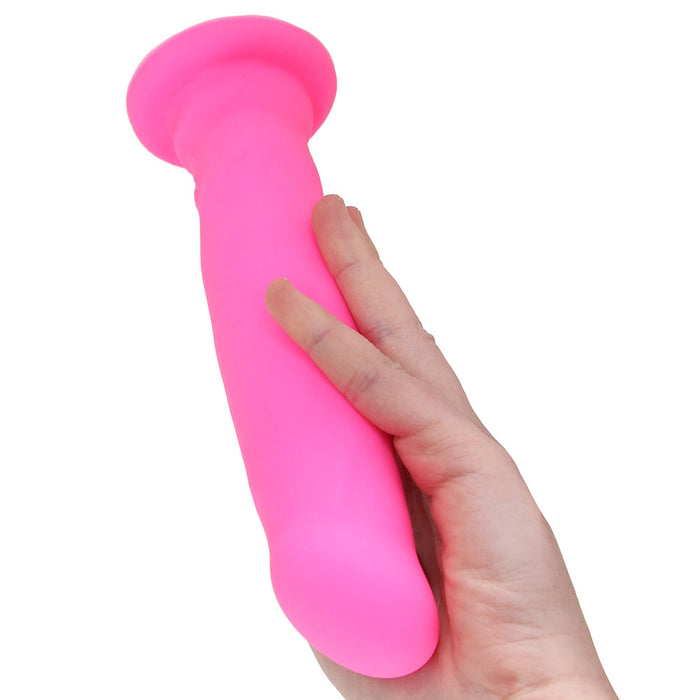 Blush Impressions Havana Rechargeable Remote-Controlled Silicone 8 in. Thumping Dildo with Suction Cup Pink | G Spot