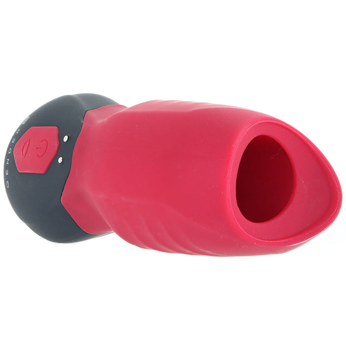 Gender X Body Kisses Rechargeable Vibrating Silicone Suction Massager Red