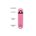 Simple & True Rechargeable Bullet Pink - Rechargeable, 10 Functions, Soft-Touch Finish, PowerBullet Motor