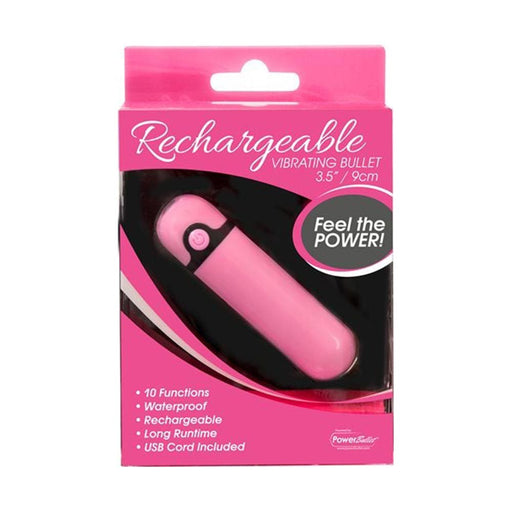 Simple & True Rechargeable Bullet Pink - Packaging - Feel the Power!